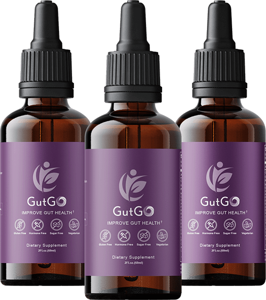 Gut Go supplement bottle with natural ingredients for digestive health support