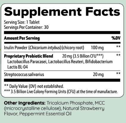 Prodentim Supplement Label